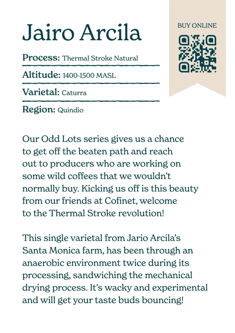 Odd Lots 001 (Thermal Stroke Natural)