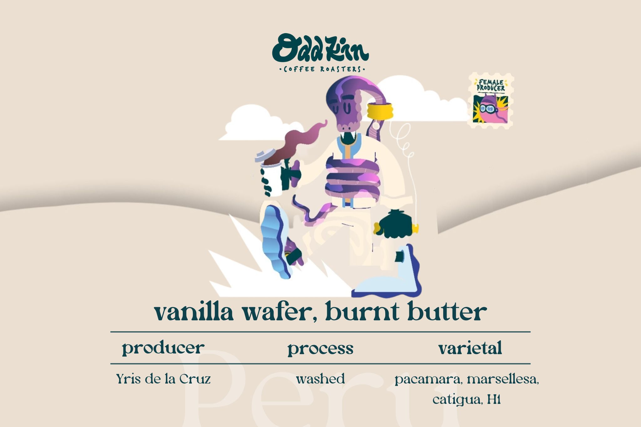 De La Cruz, Peruvian Coffee by Odd Kin Coffee Roasters