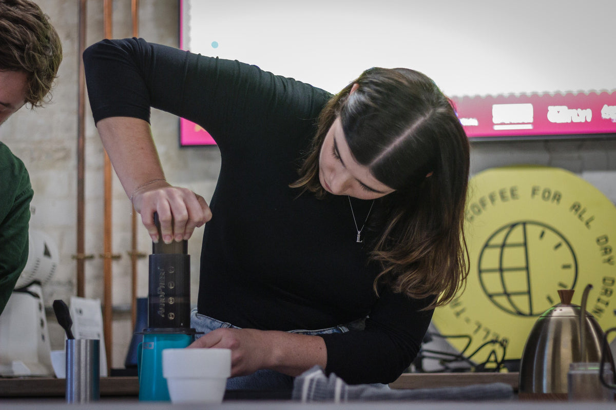 English AeroPress Championships Image. Photo Credit: @danielfsayphotography 