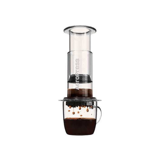 AeroPress Clear Coffee Maker and Coffee
